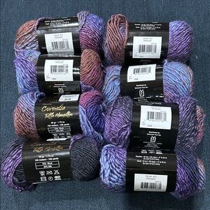 Wisdom Poems Silk Multicolor Yarn in colorway Provence.  8 skein lot.